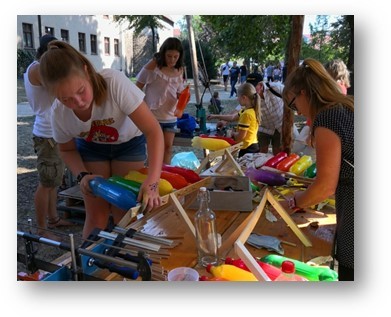 Beispielbild einer Aktion im Rahmen des Kulturrucksacks.© Daniel Bornmann